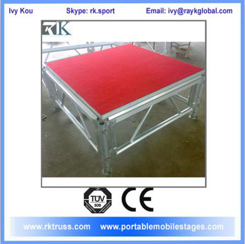 Aluminum portable outdoor stage