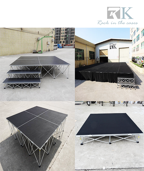 used portable stage