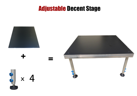 Adjustable Decent Stage