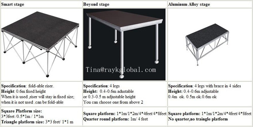 RK 3 hot sell portable stage systems