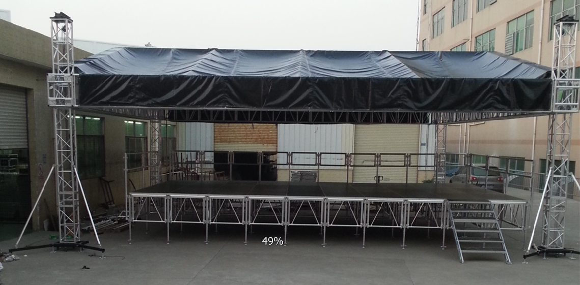 STAGE WITH TRUSS SYSTEMS STAGE WITH TRUSS SYSTEMS