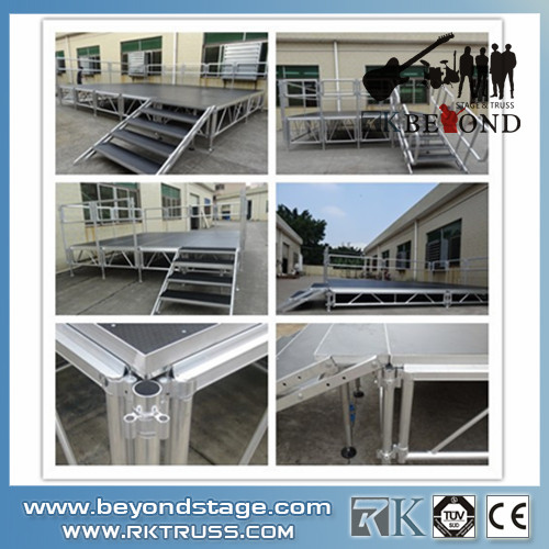 Portable stage systems, portable stage, stage