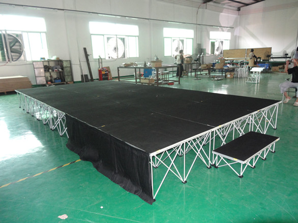 used portable stage