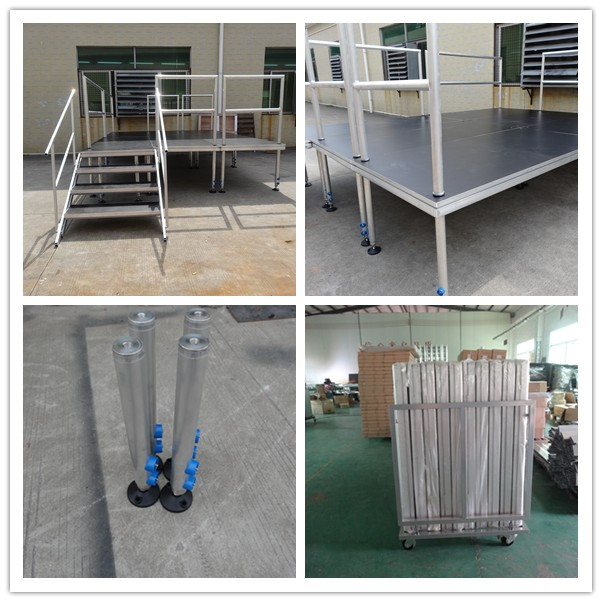 RK Aluminium adjustable height performance portable stage