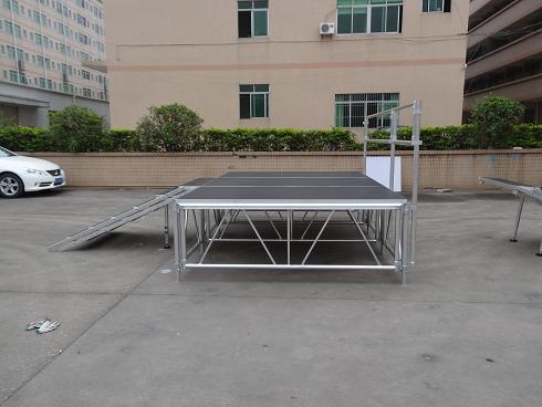 aluminum stage