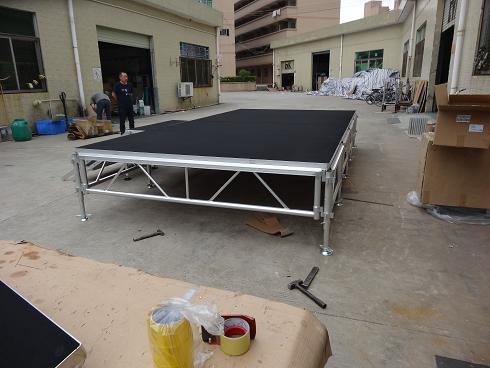 aluminum stage