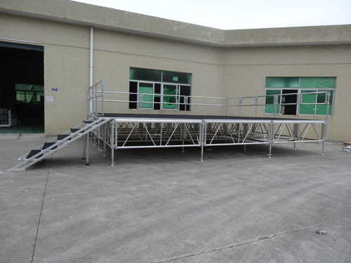 portable aluminum stage